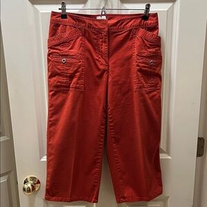Chico's Vibrant Red Capris